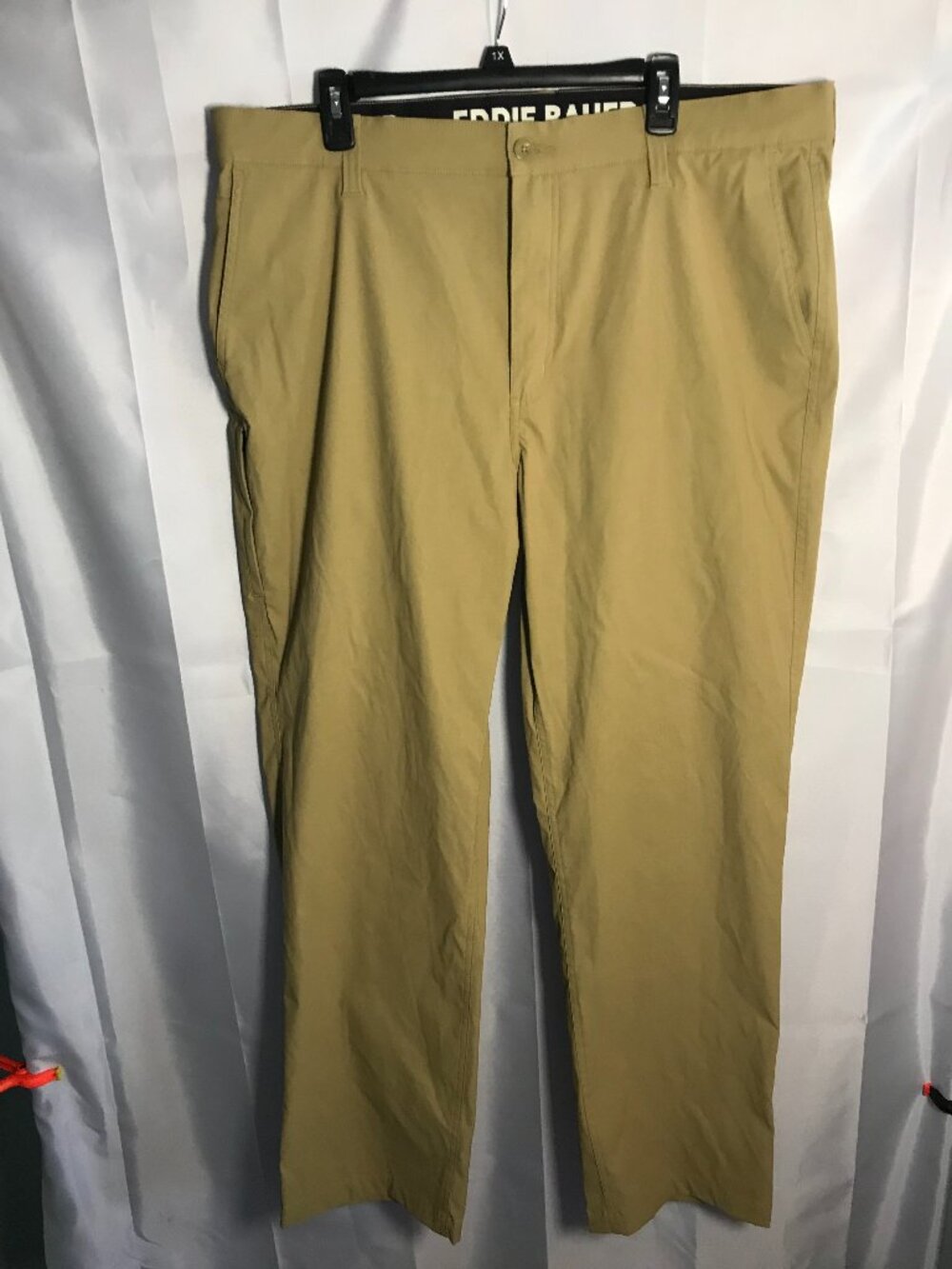 Eddie Bauer Men’s Performance Pants 40x32 Khaki Tan Stretch Travel Outdoor